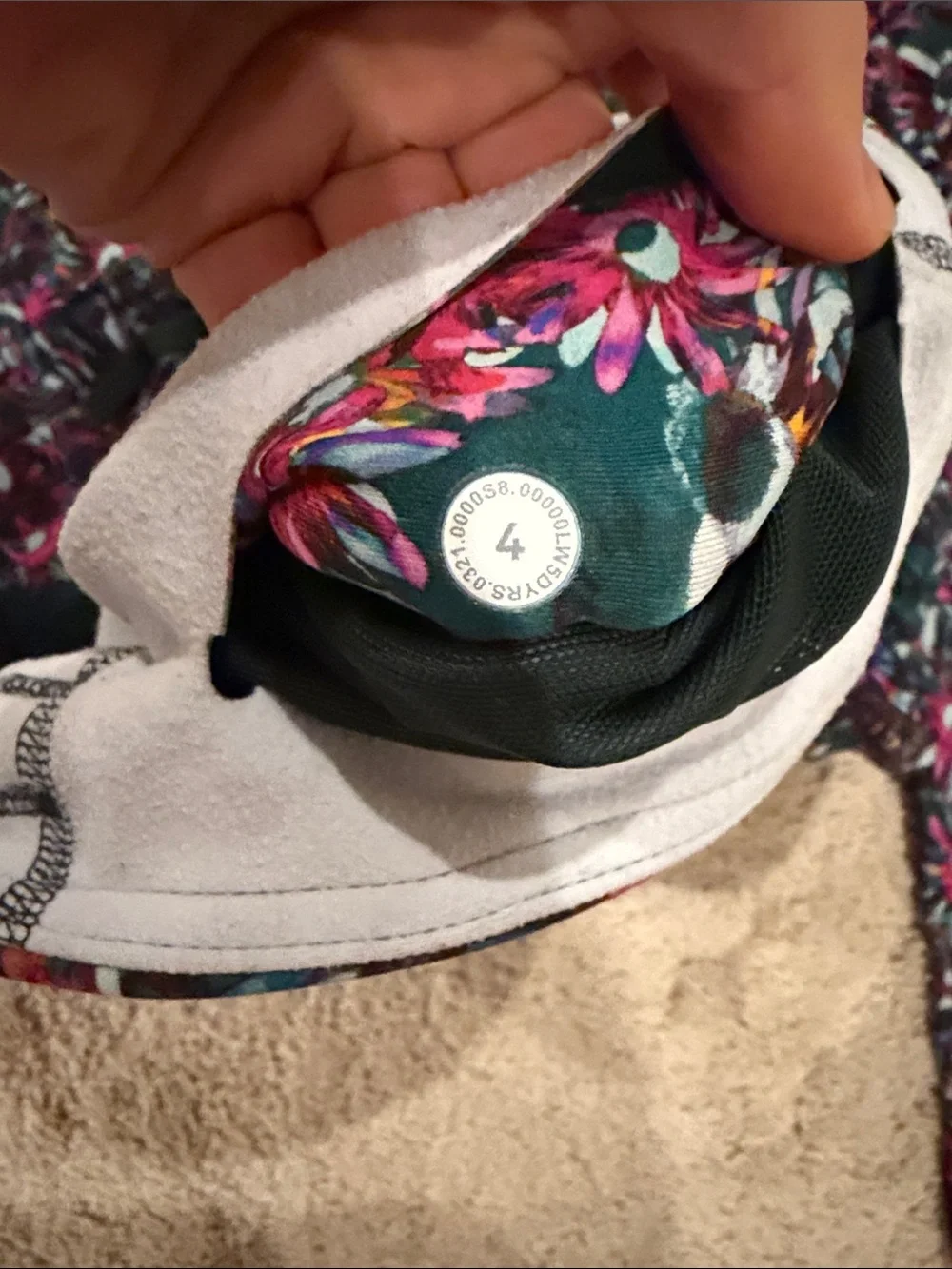 lululemon athletica Floral Electric Base Pace Fleece High-Rise Leggings